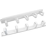 Wirewin 19\" 1HE Kabelführungspanel mit 5 Metallringen, Grau (KFP-5RING METAL)