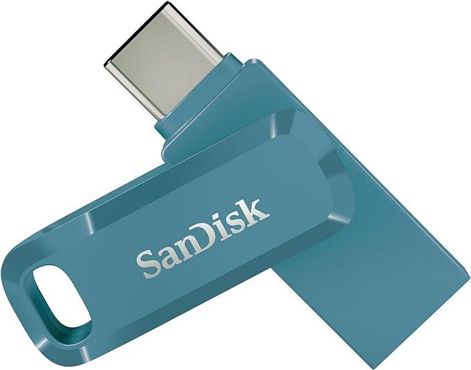 SanDisk Ultra Dual Drive Go USB 64GB USB-Stick USB Type-A / USB Type-C 3.2 Gen 1 (3.1 Gen 1) Blau (SDDDC3-064G-G46NBB)