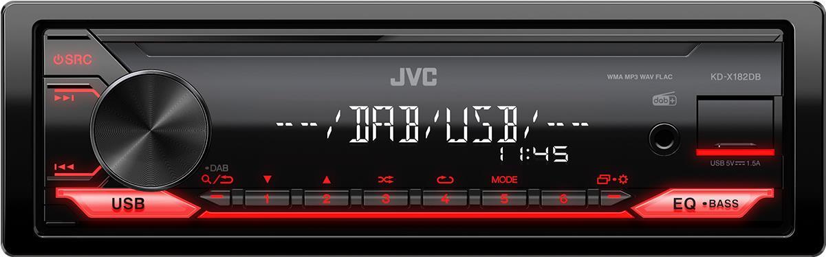 JVC KD-X182DB Auto Media-Receiver Schwarz 200 W Bluetooth (KDX182DB)
