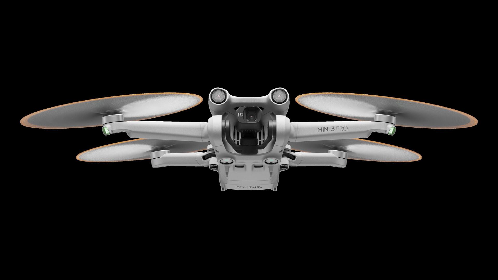 DJI Mini 3 Pro (RC RM330) 4 Rotoren Quadrocopter 48 MP 3840 x 2160 Pixel 2453 mAh Schwarz