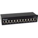 Equip Patchpanel 12x RJ45 Cat6A 19" FTP 1HE Premium schwarz (326622)