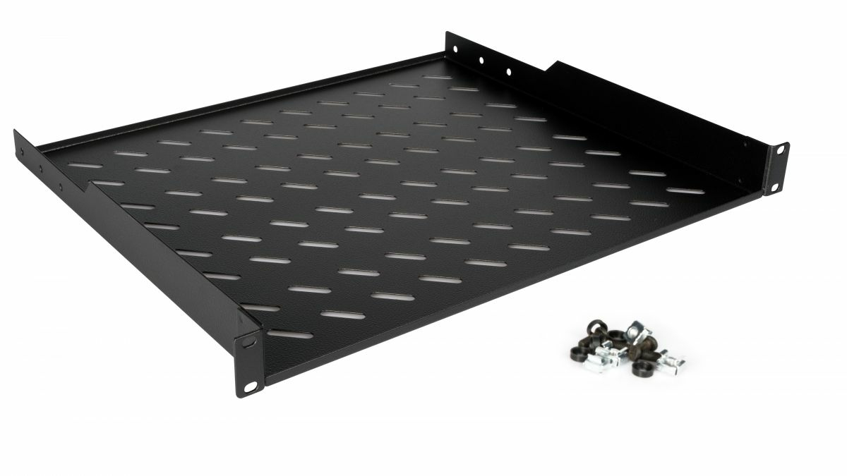 Equip Festes Fachboden 19" 1U 600 mm Schwarz