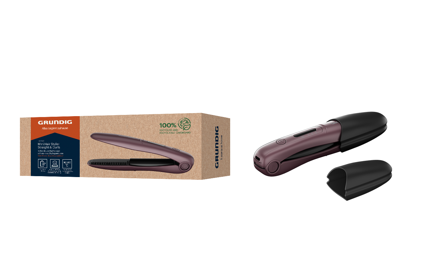 Grundig HS 6330 Glätteisen 160-200 °C Violett