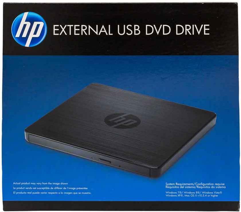 HP F6V97AA#ABB Externes DVD Super Multi DL Laufwerk USB 2.0 Schwarz