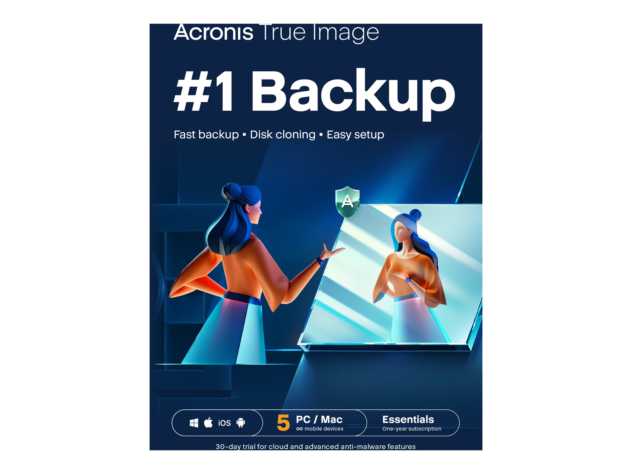 Acronis Cyber Protect Home Office Essentials Abonnement 5 Lizenzen 1 Jahr