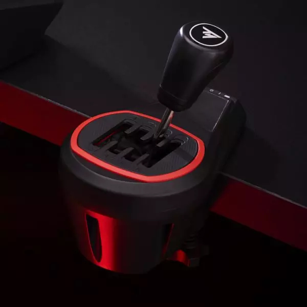 ThrustMaster TH8S Shifter Schaltknüppel kabelgebunden Schwarz, Rot