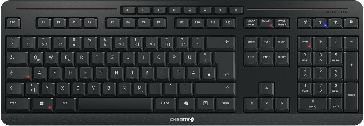 CHERRY STREAM KEYBOARD ULTIMATE QWERTZ Schwarz