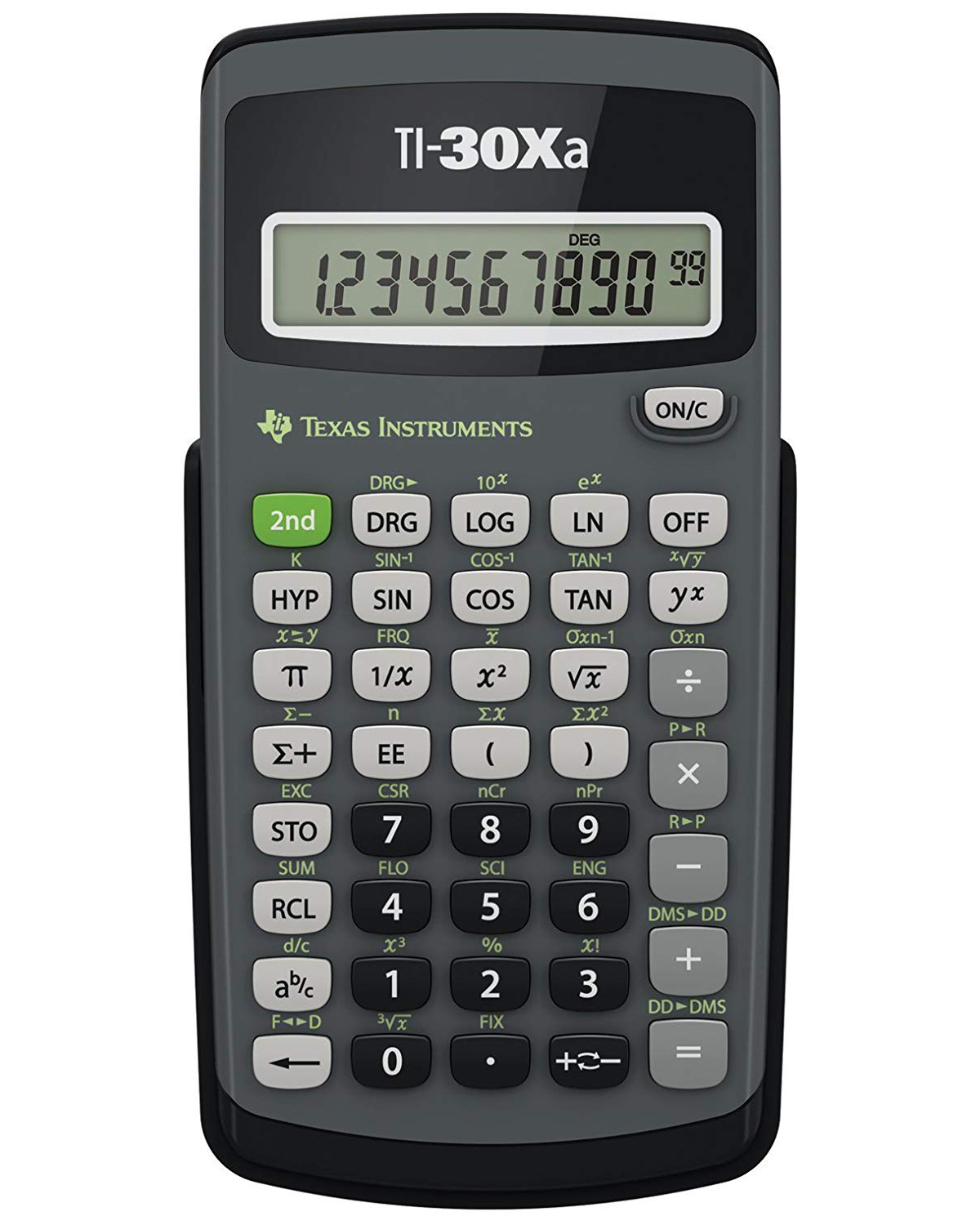 Texas Instruments TI-30Xa Wissenschaftlicher Taschenrechner Schwarz, Grau