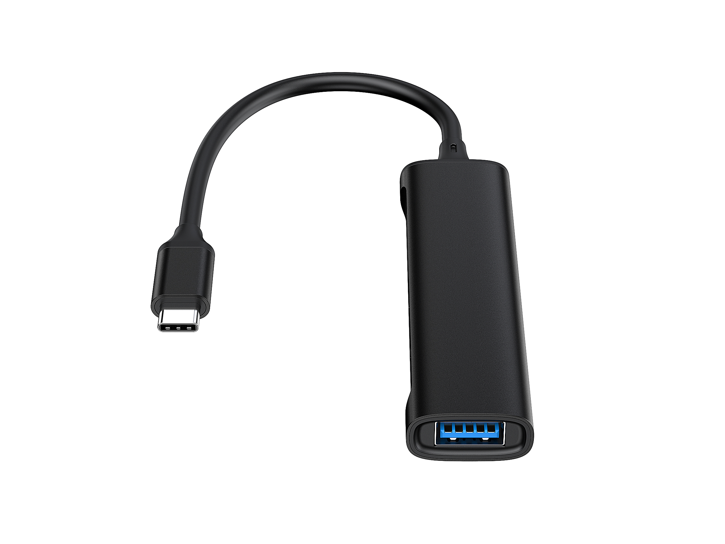 Conceptronic HUBBIES 4-Port USB-Hub USB-C 5000 Mbit/s Schwarz