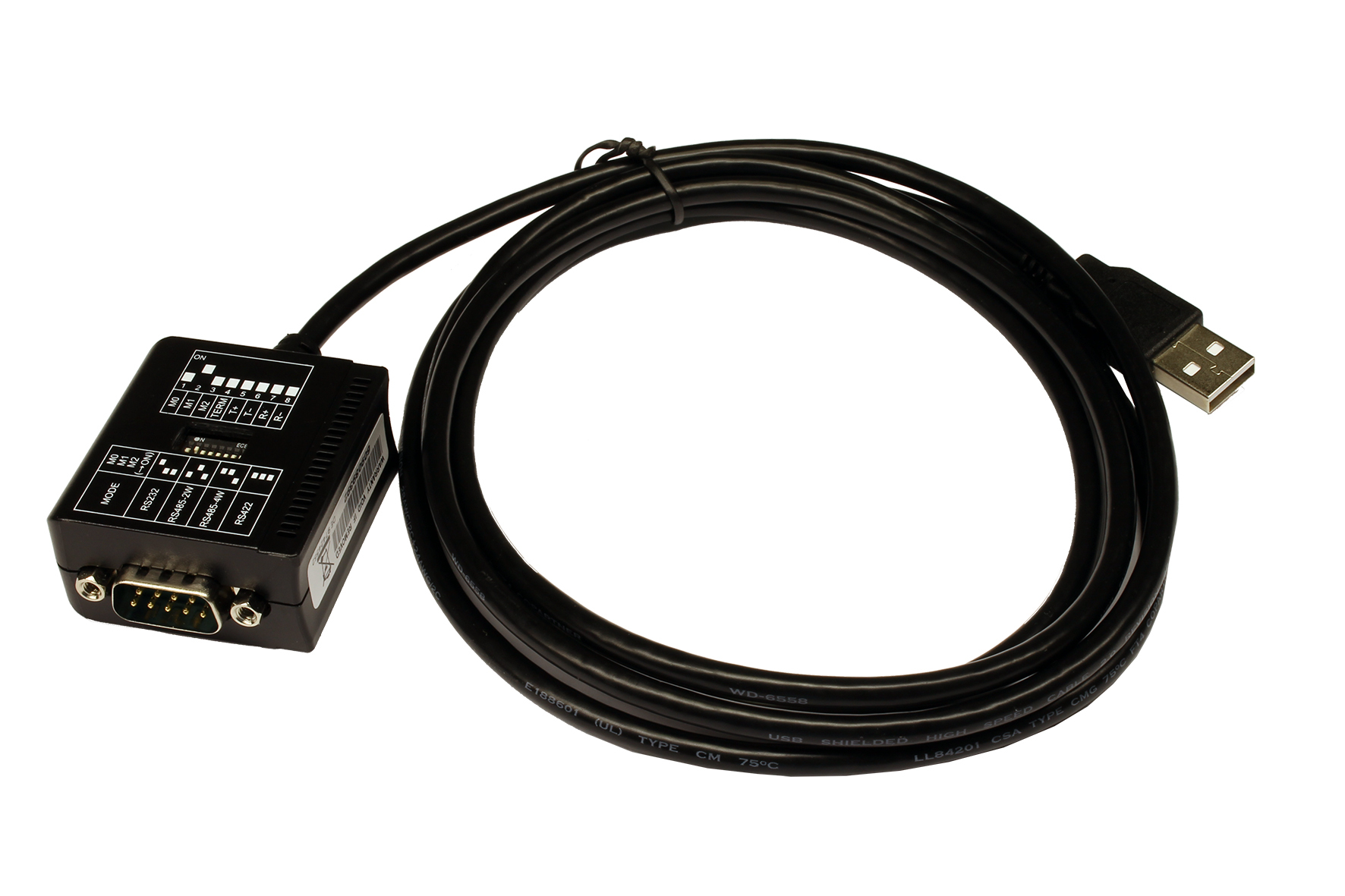 Exsys EX-1309-9 USB 2.0 Serieller Adapter RS-232/422/485 1,8 m Schwarz