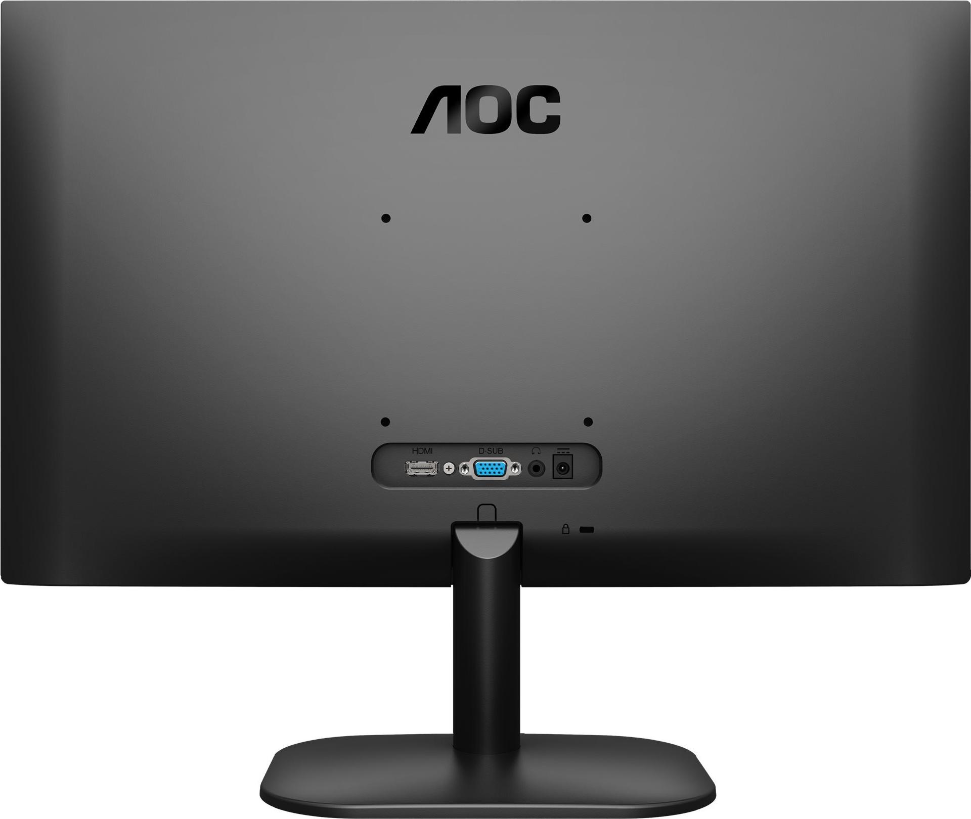 AOC 22B2H - LED-Monitor - 54,6 cm (21.5") - 1920 x 1080 Full HD (1080p) - VA - 200 cd/m² - 3000:1 - 6,5 ms - HDMI, VGA - Schwarz (22B2H)