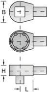 Gedore 7672710 7412-00 - - Einsteckumschaltknarre 1/4 SE 9x12