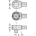 Gedore 7672710 7412-00 - - Einsteckumschaltknarre 1/4 SE 9x12