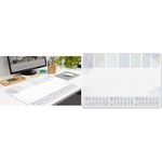 Sigel Schreibtischunterlage Pastel 2026/2027/2028 weiss/grau Papier 30 (H6312)