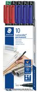 STAEDTLER Lumocolor Folienstifte-Set farbsortiert permanent 10 St. (318 B10)