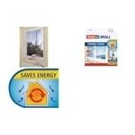 tesa MOLL Thermo Cover Fensterisolierfolie, 1,7 m x 1,5 m durchsichtig, stoppt Kälte, spart Energie (05430-00000-00)