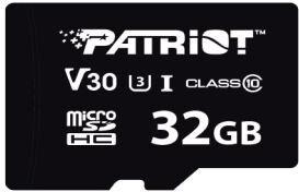 SD Card Patriot 32GB VX Series MicroSDHC V30 PS1679 (PSF32GVX31MCH)
