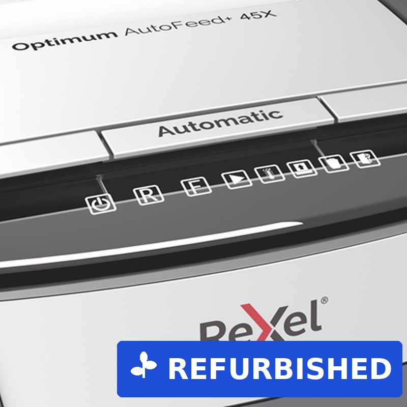 Rexel AutoFeed 45X Aktenvernichter Kreuzschreddern 55 dB Schwarz - Silber (2020045XEU) (geöffnet)