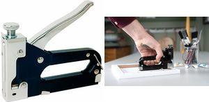 Rapid Handtacker Compacta, schwarz/silber für Feindrahtklammern Typ 53 (6 (11520110)