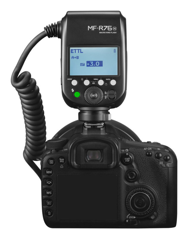 Godox MF-R76N TTL Makro-Ringblitz für Nikon Schwarz