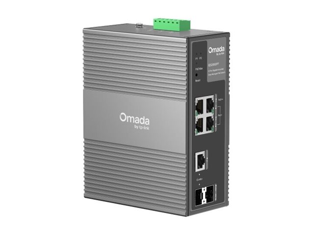 TP-Link Omada IES206GPP V1.6 Managed Gigabit Switch 6 Ports Schwarz