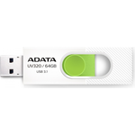 Adata USB 3.0 UV320 64GB White/Green (AUV320-64G-RWHGN)