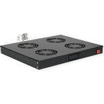 ROLINE 19 Zoll Dachlüftereinheit 4 Lüfte Thermostat schwarz (26.21.0272)