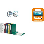 ELBA Ordner rado plast, Rückenbreite: 80 mm, weiß DIN A4, Einband außen/innen PVC, mit auswechselbarem (10497 WE)