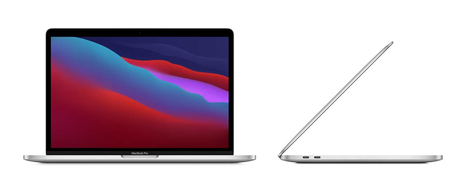 Apple MacBook Pro M1 macOS Big Sur 11,0 8GB RAM 512GB SSD 33,8 cm (13.3) IPS 2560 x 1600 (WQXGA) M1 8 core GPU Bluetooth, Wi Fi Silber kbd Deutsch (MYDC2D A)  - Onlineshop JACOB Elektronik