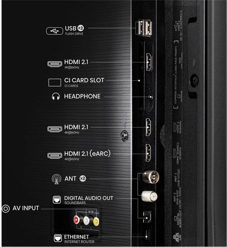 Hisense E7Q Series 43E77Q 43" QLED 4K UHD Schwarz