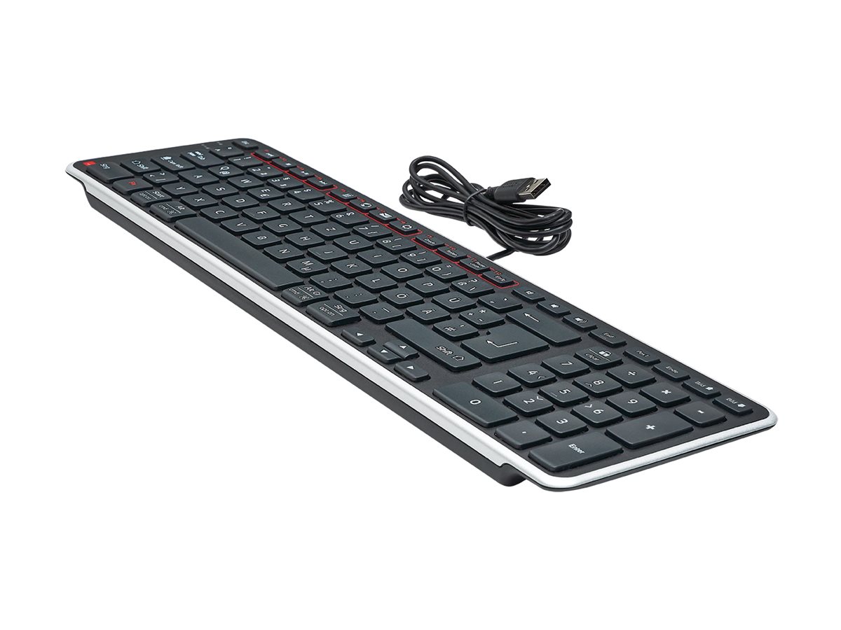 Contour Balance Ergonomische Tastatur QWERTZ USB Schwarz