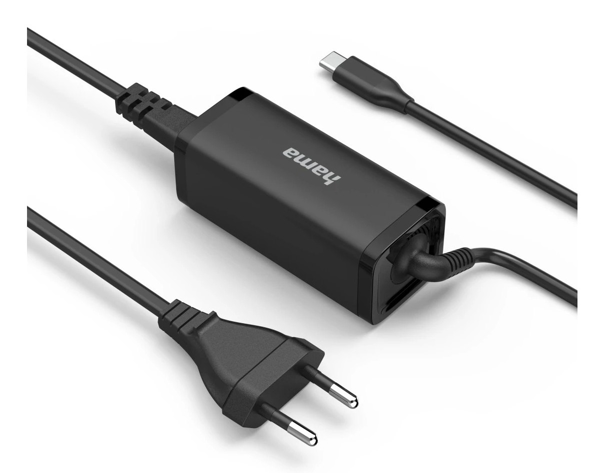 Hama 00200023 Universal USB-C Notebook-Netzteil 65 W Schwarz