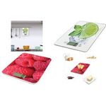 Little balance Küchenwaage Slim Himbeere elektronische Küchenwaage, mit Display, Sicherheitsglas, - 1 Stück (LB 8102)