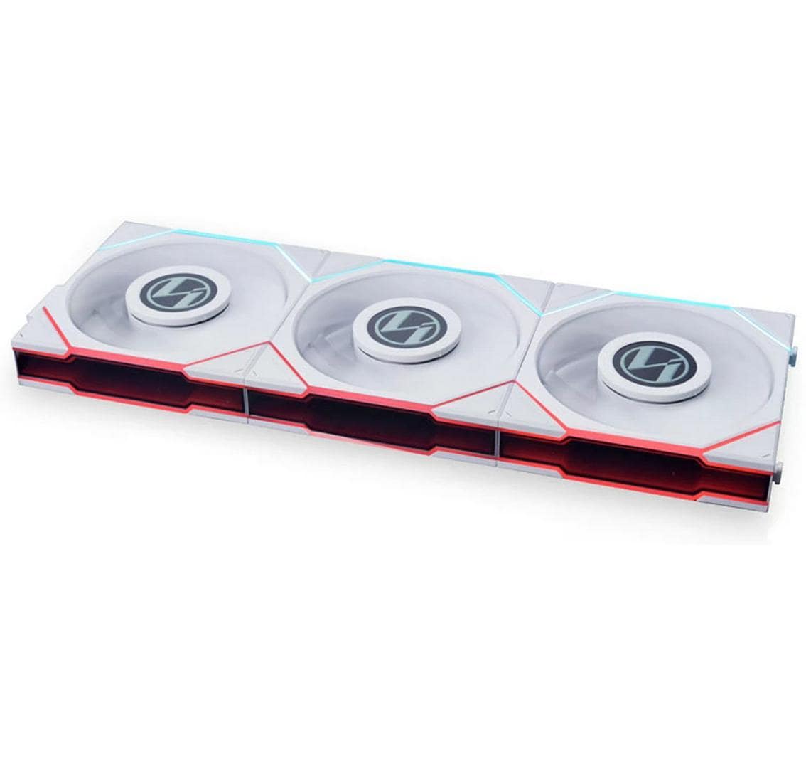 Lian Li UNI FAN TL LCD 120 mm Gehäuselüfter 3er-Pack Weiß