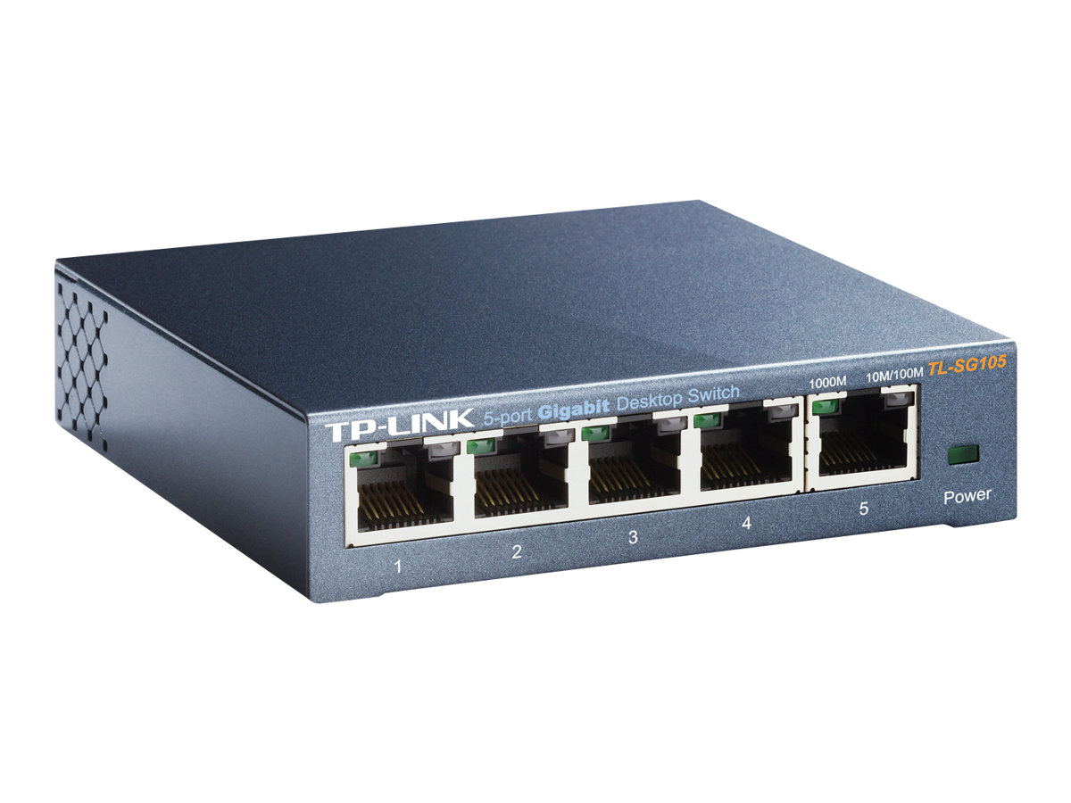 TP-Link TL-SG105 5-Port Gigabit Ethernet Switch Schwarz