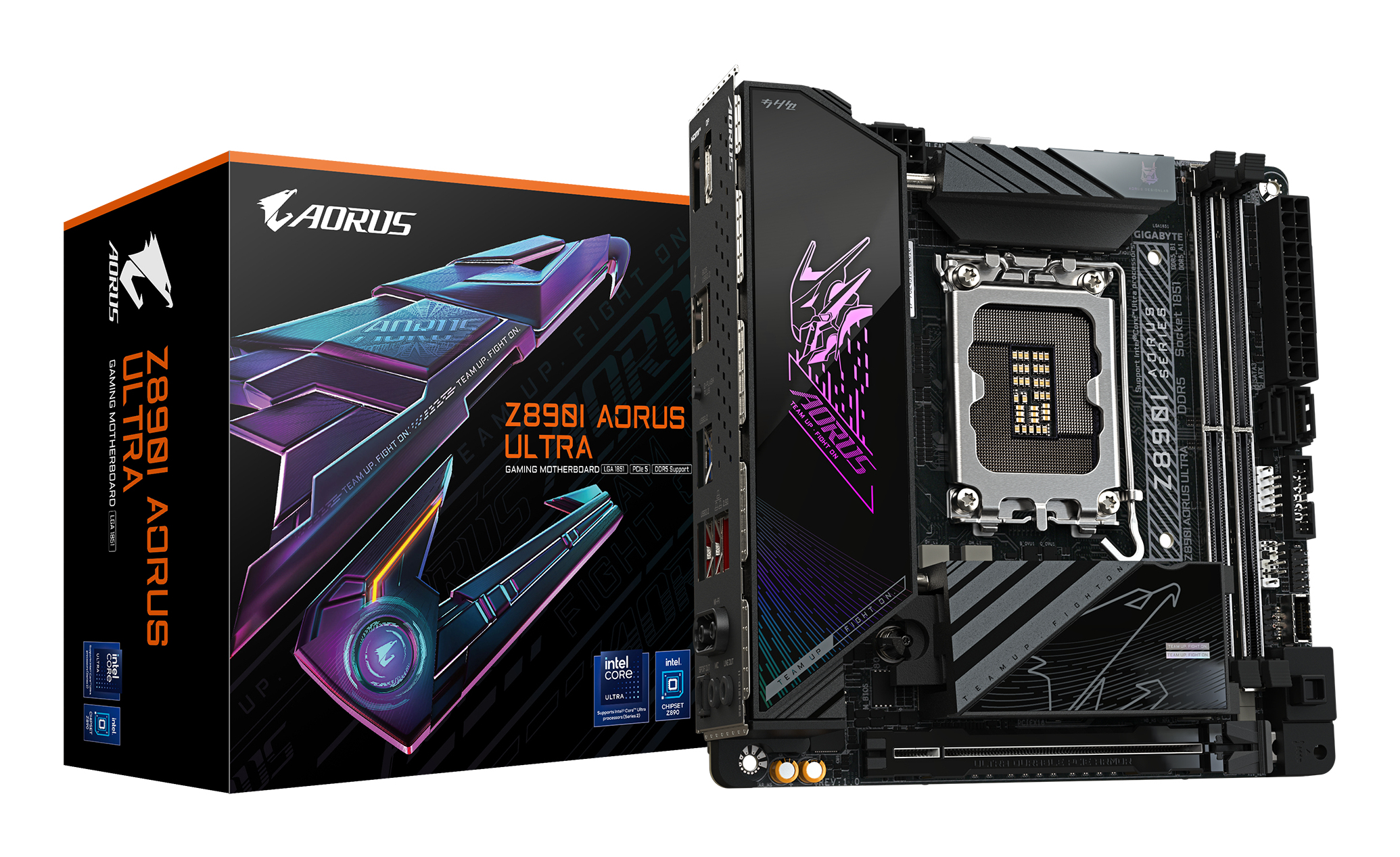 Gigabyte AORUS Z890I ULTRA Mainboard Mini-ITX LGA 1851 Wi-Fi 7 DDR5 Schwarz