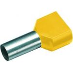 Cimco Zwillings-Aderendhülse 1 mm² 8 mm Teilisoliert Gelb 18 2436 100 St. (18 2436)