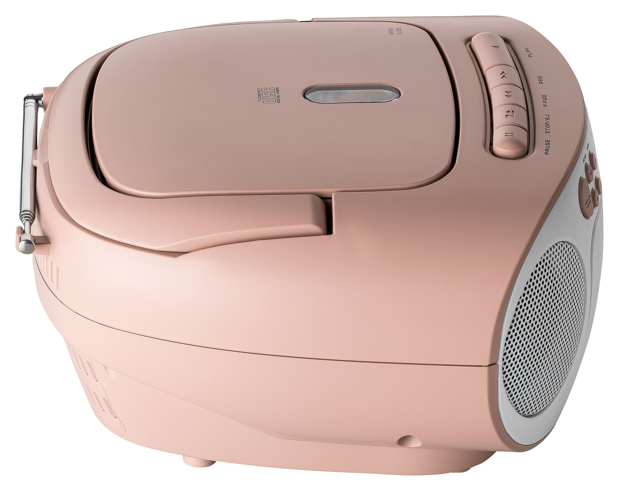 Reflexion RCR2260 Tragbarer CD-Player Pink; Weiß