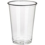 PAPSTAR Kunststoff-Trinkbecher "pure", aus PLA, 0,20 l aus Polylactid (PLA), Durchmesser: 70 mm, Höhe: 97 mm, - 1 Stück (16176)