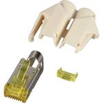 RJ45-Hirose Stecker STP, TM31 beige, 50 Stück, 3 Elemente, Cat.6A Hersteller: HIROSE (H7642.1-50)