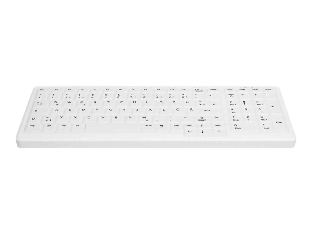 Active Key MedicalKey AK-C7000 Kabellose Hygiene-Tastatur 2,4 GHz QWERTZ Deutsch Weiß