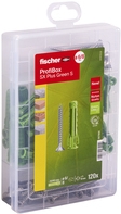 fischer ProfiBox - SX Plus Green S Dübel- und Schrauben-Sortiment O 4.5/5/6/8 mm x 30/40/55 (567898)