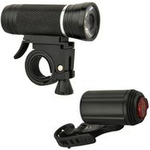 FISCHER Fahrrad-LED-Beleuchtungs-Set ALU 30/15 Lux Lebensdauer bis zu 50.000 Stunden, StVZO zugelassen - 1 Stück (85348)