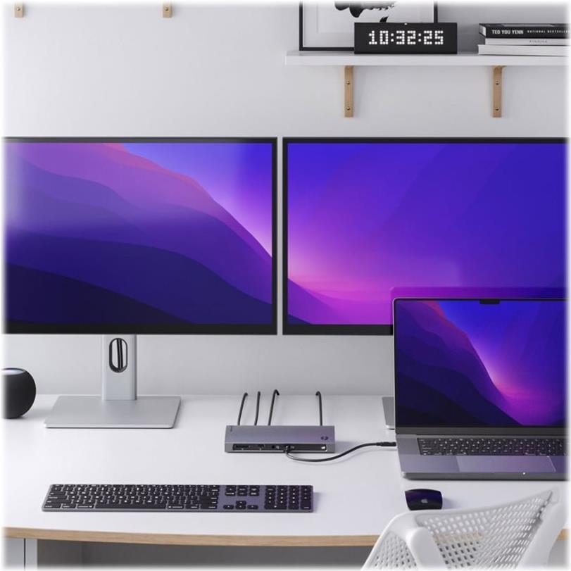 ALOGIC TB4D3TB Dockingstation Thunderbolt 4 Space-grau
