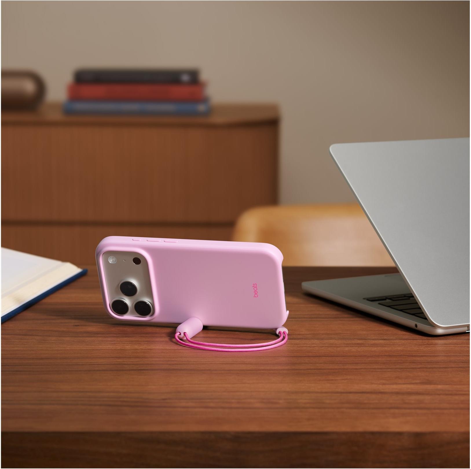 Apple Beats iPhone 17 Pro Kickstand Case with MagSafe and Camera Control - Pebble Pink (MGY84LL/A)