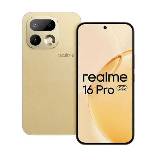 Realme 16 Pro+ 5G Smartphone 17,3 cm (6,8") AMOLED 8 GB RAM 256 GB Master Gold