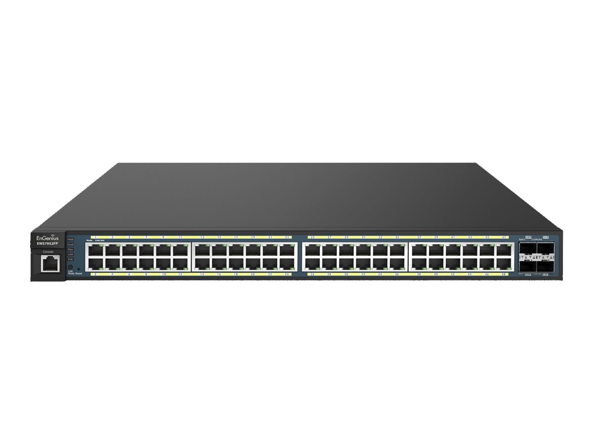 EnGenius Neutron Series EWS7952FP-FIT Managed Gigabit Switch 48-Port PoE+ 740W 4x SFP 19" Rack