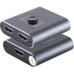 shiverpeaks ®-PROFESSIONAL--HDMI Umschalter 2x1, bidirektional, Metall, 4K2K (SP05-02010)