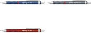 rotring Feinminenstift Tikky Retro, 0,5 mm, grau verchromte, starre Röhrchenspitze, gummierte, gewellte - 1 Stück (2202567)