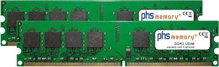 PHS-memory 4GB (2x2GB) Kit RAM Speicher für Apple Power Mac G5 Quad Core 2.5GHz (Late 2005) DDR2 UDIMM 533MHz (SP102683)